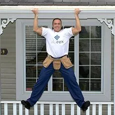 Protection system close-up — Champion Eavestroughing, Lévis QC