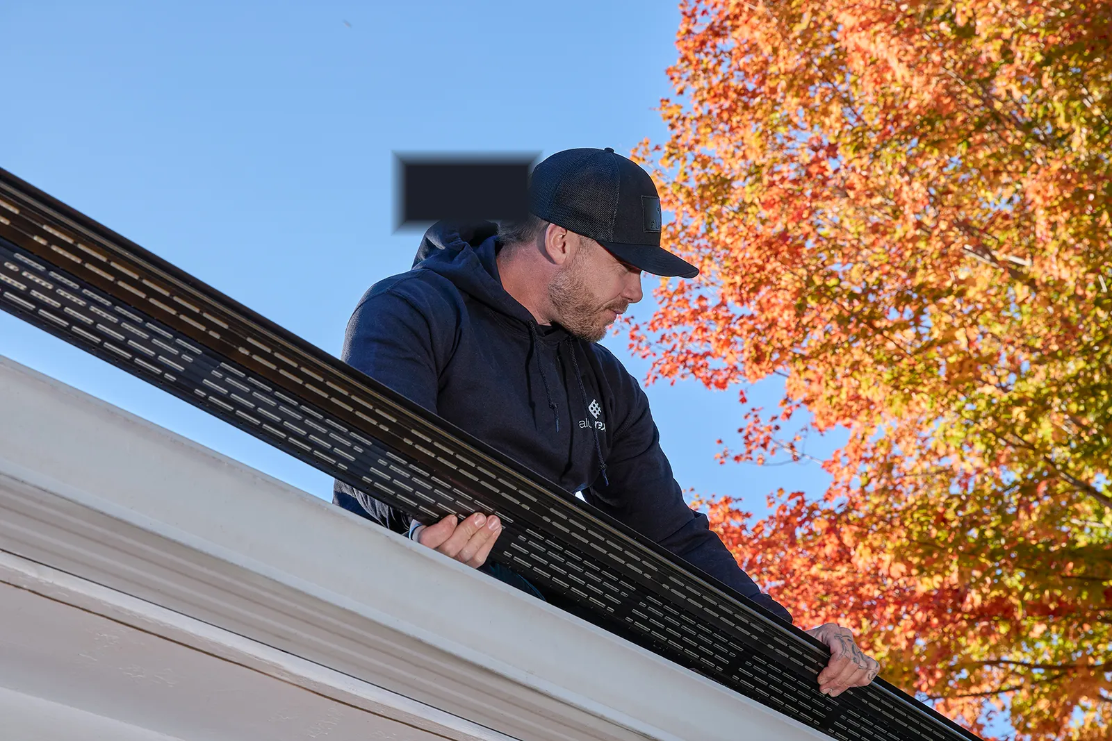 Seamless gutters with solid hanger fastening — Doc Trough, Belleville ON