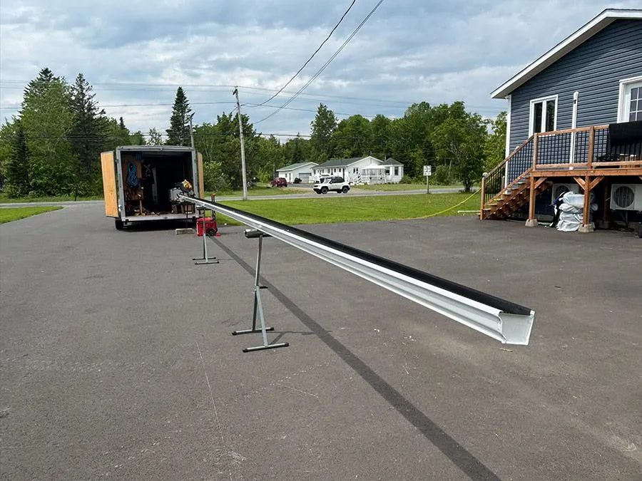 Gutter system install — Eastern Roofcare, Bathurst NB