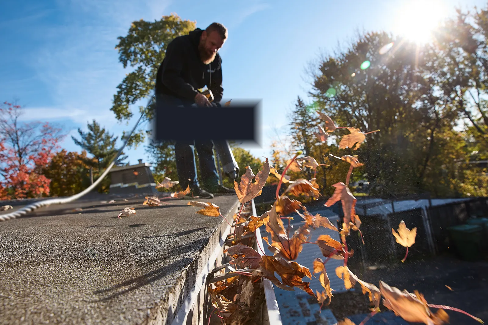 Seasonal gutter cleaning on a residential home — Element Gutters, Salmon Arm BC