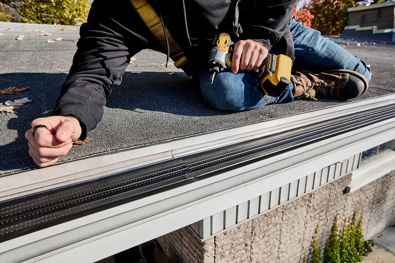 Finished roofline ready for Interior BC weather — Element Gutters, Salmon Arm BC