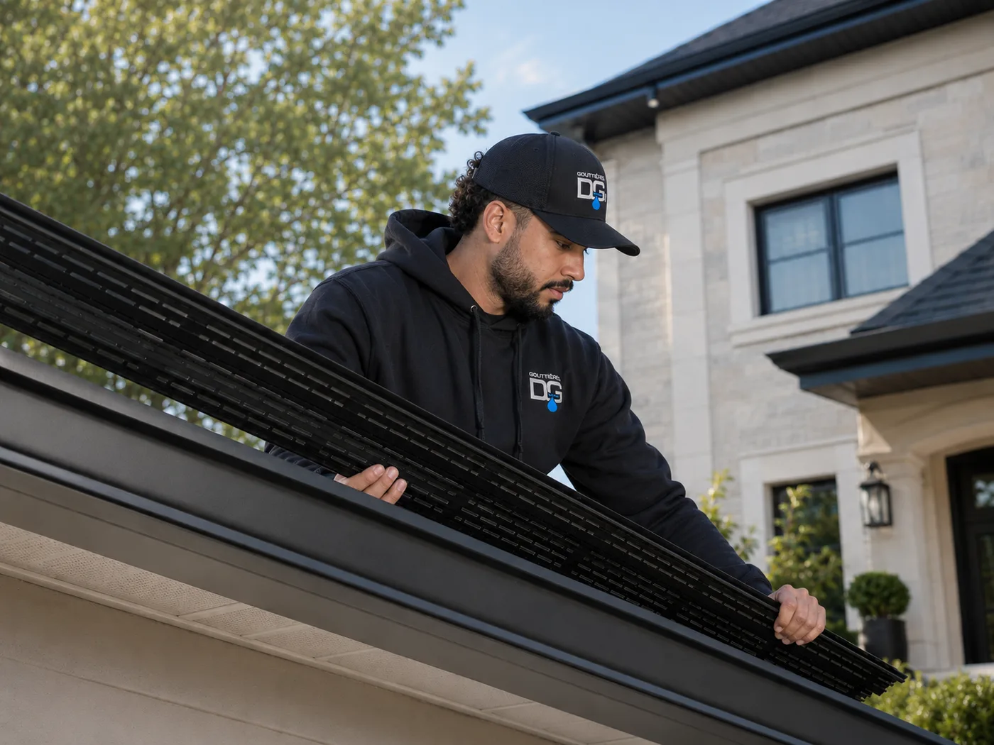 Installation de gouttières adaptée à votre maison par notre équipe locale