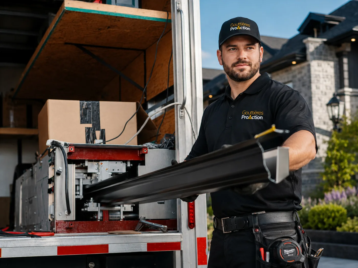 Installation de gouttières adaptée à votre maison par notre équipe locale