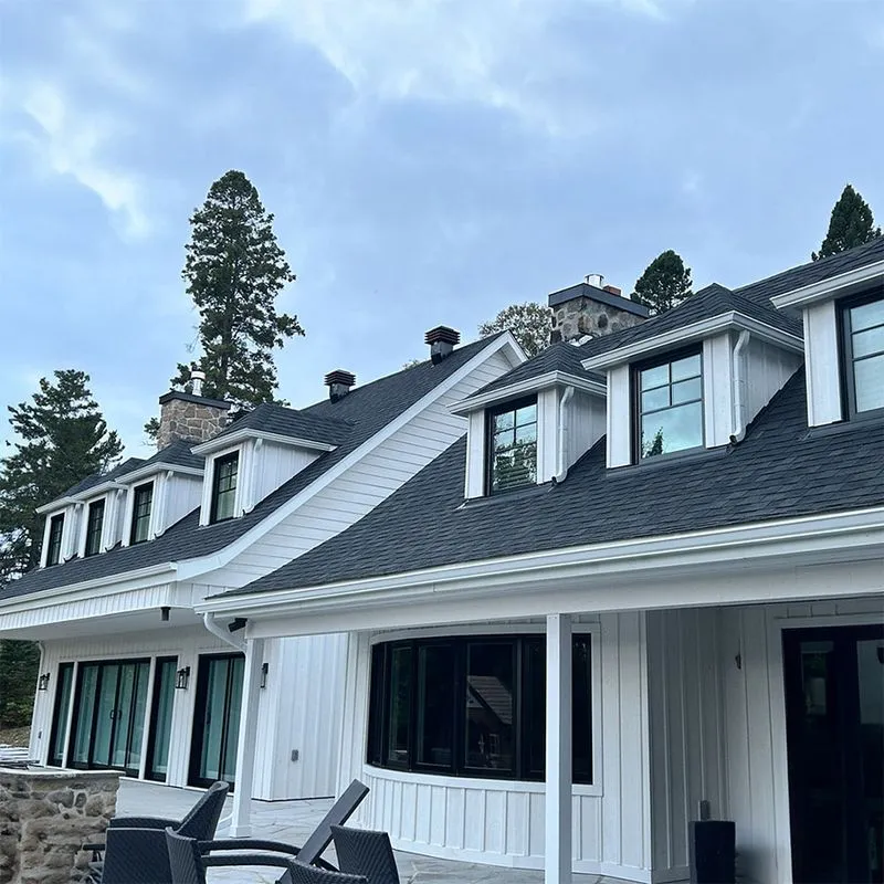 Installation de gouttières — réalisation Gouttières ELS, Saint-Sauveur