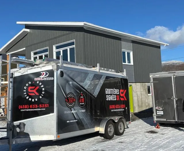Protège-gouttières Alu-Rex — réalisation Gouttières Signées SK, Charlevoix