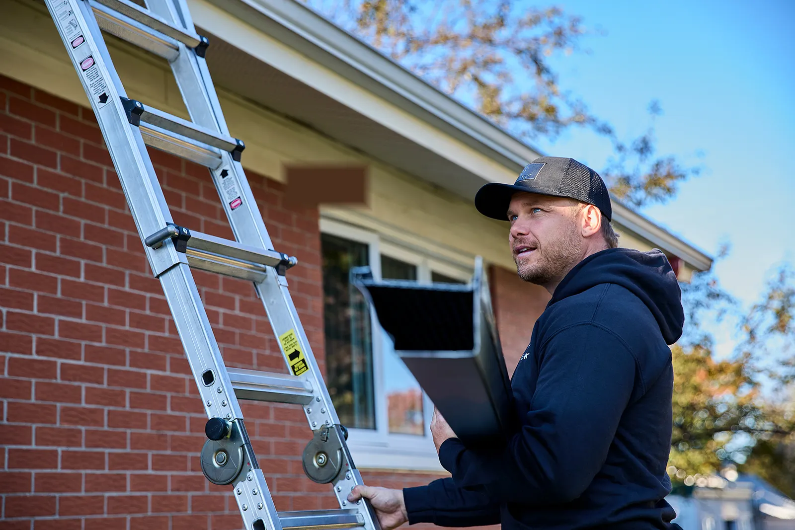 Seamless gutter installation on a residential home — Gutter Barn, Mount Airy NC