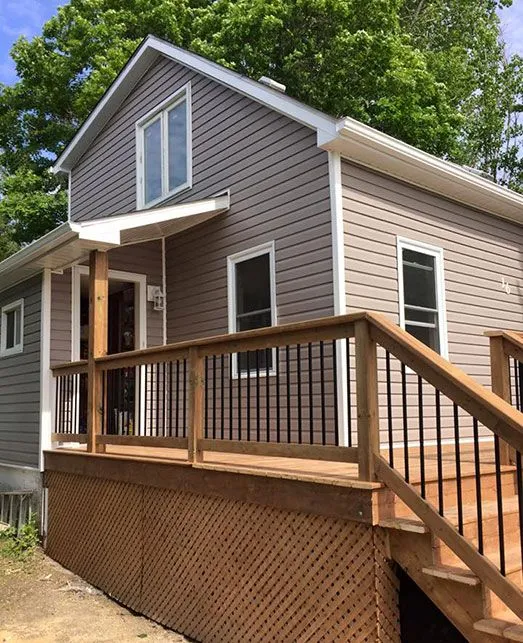 Residential exterior project — Highland Eavestroughing & Siding, Minden AB