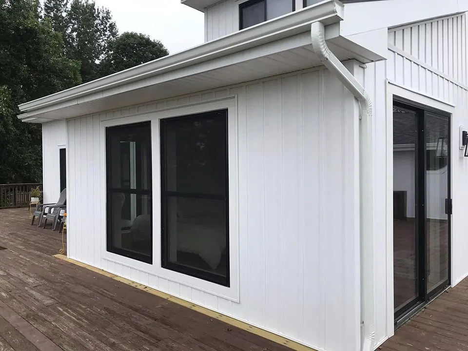 Site work & exterior finish — Jiffy Seamless Gutter Co., Baldwinsville AB