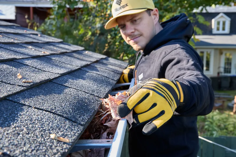 Professional installation of an Alu-Rex gutter guard