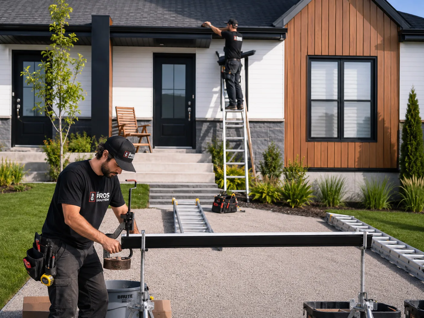 Installation de gouttières adaptée à votre maison par notre équipe locale