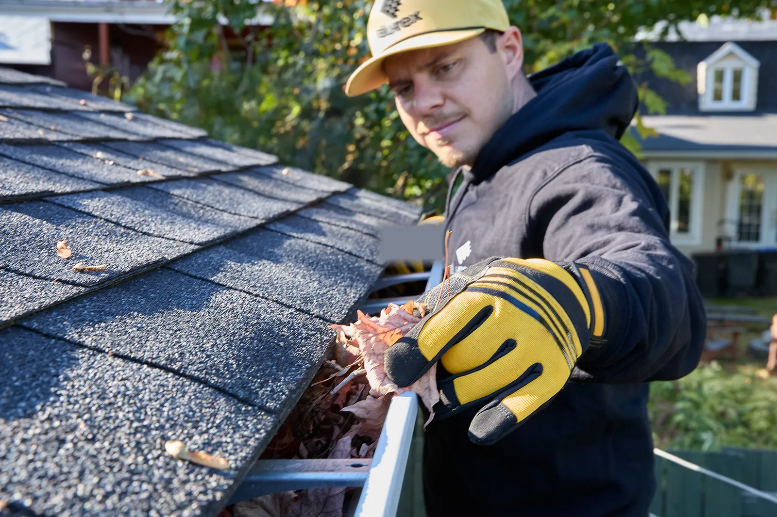 Clearing debris — the problem we solve — Lone Star Gutter Pros, Tarrant County TX