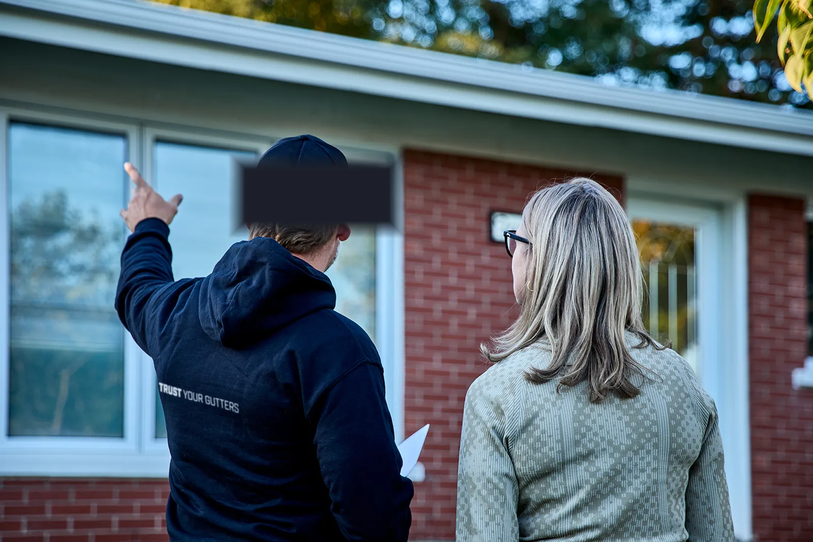 Walkthrough of the roofline with a homeowner — Lone Star Gutter Pros, Tarrant County TX