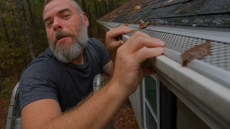 Alu-Rex gutter protection installed on a residential roof