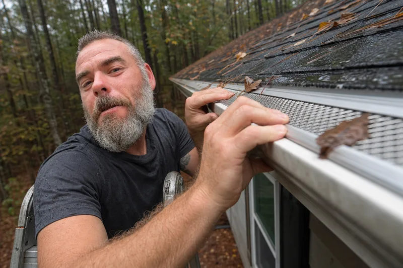 Alu-Rex gutter guard installation