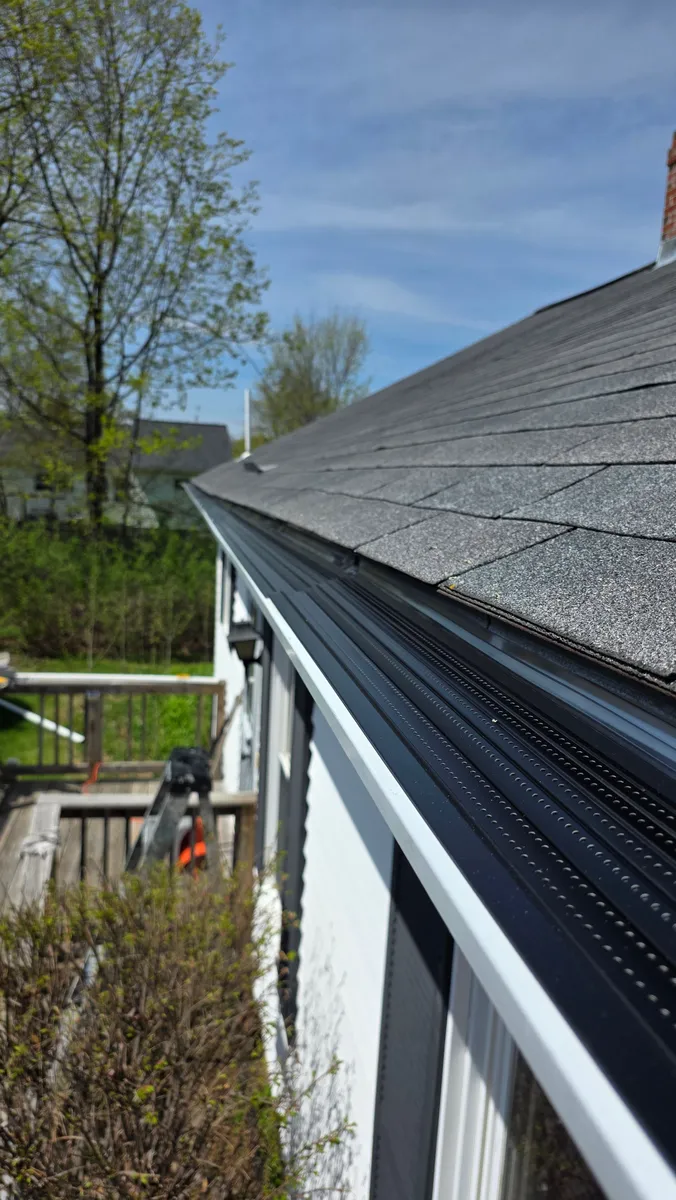 Alu-Rex continuous hanger protection installed — Nature Guard Gutters, Biddeford ME