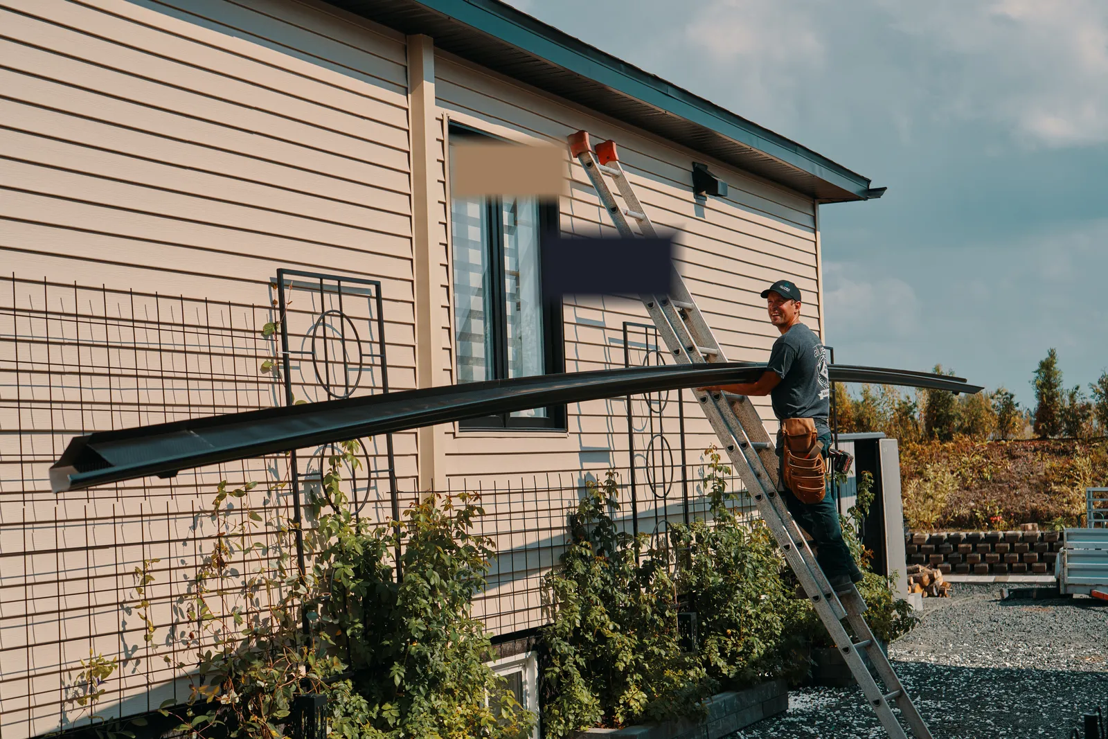 Seamless gutter run near Fredericksburg — Never Better Gutters, Fredericksburg, VA