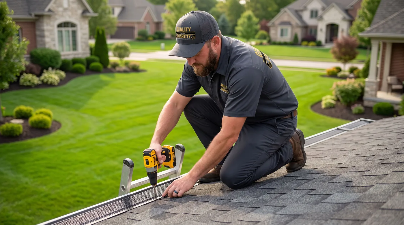Installation de gouttières adaptée à votre maison par notre équipe locale