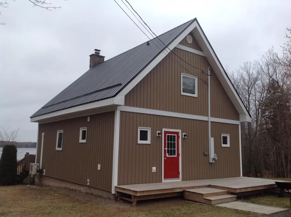 Exterior project detail — Russell's Rain Gutters, New Ross AB