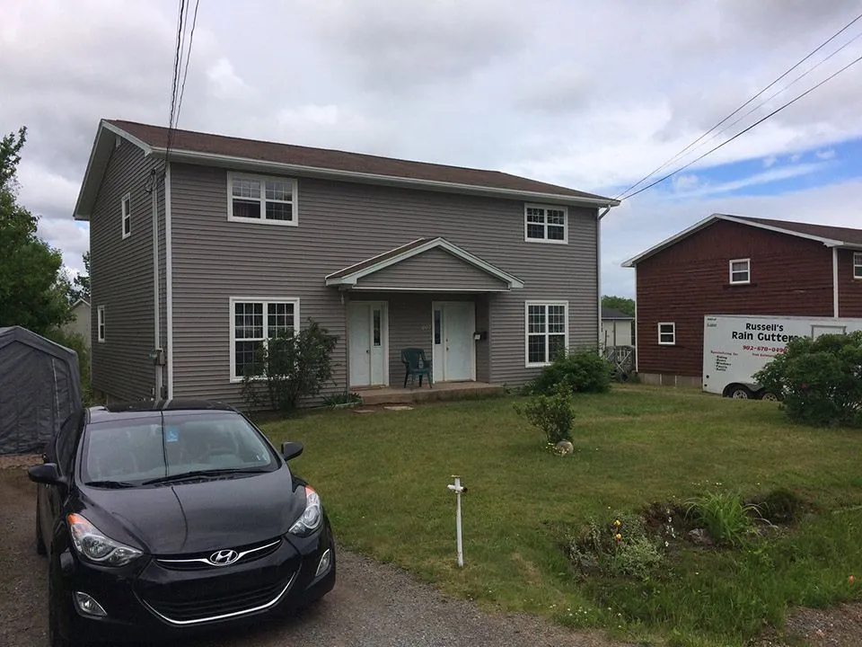 Completed exterior work — Russell's Rain Gutters, New Ross AB