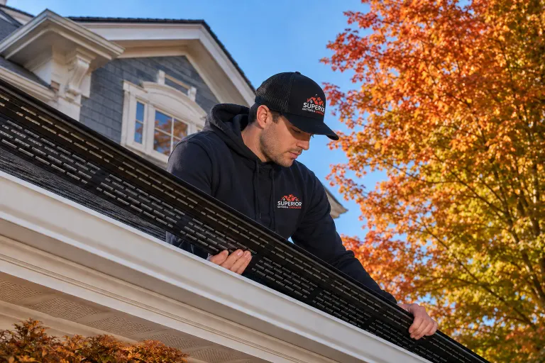 Gutter and roofline work by a local exterior crew