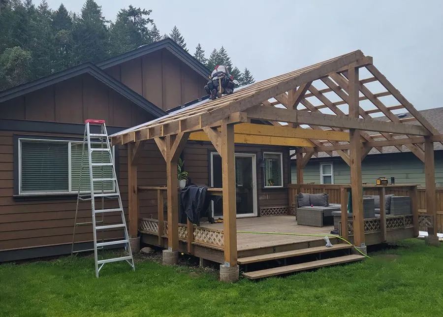 Roofline installation — Van Isle Tin, Victoria AB
