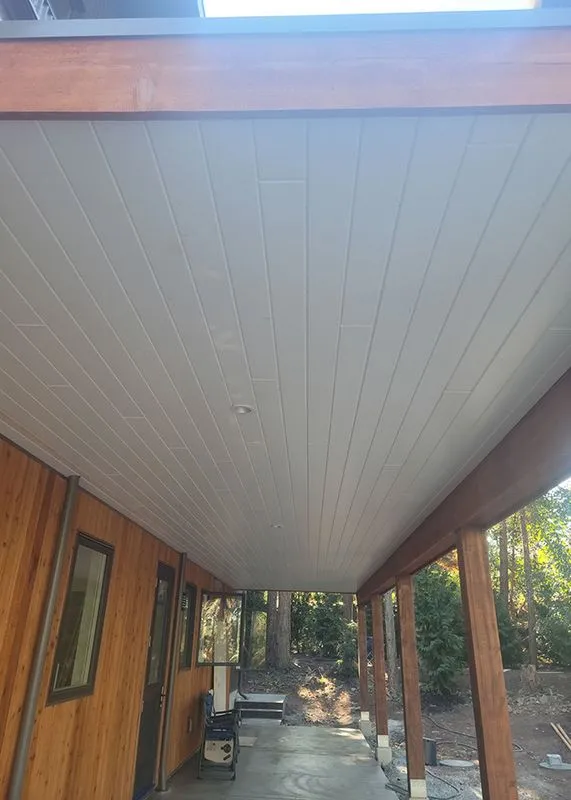 Completed exterior work — Van Isle Tin, Victoria AB
