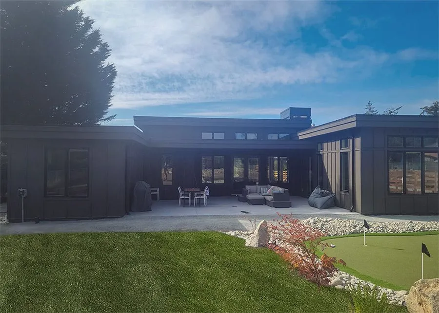 Site work & exterior finish — Van Isle Tin, Victoria AB
