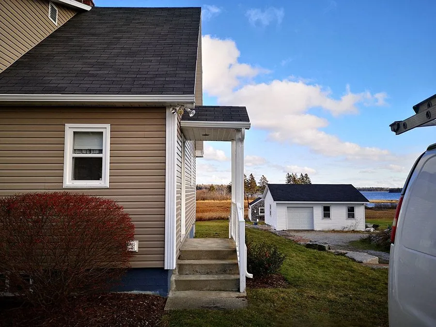 Exterior project detail — Weeks Seamless Gutter, Doctors Cove AB